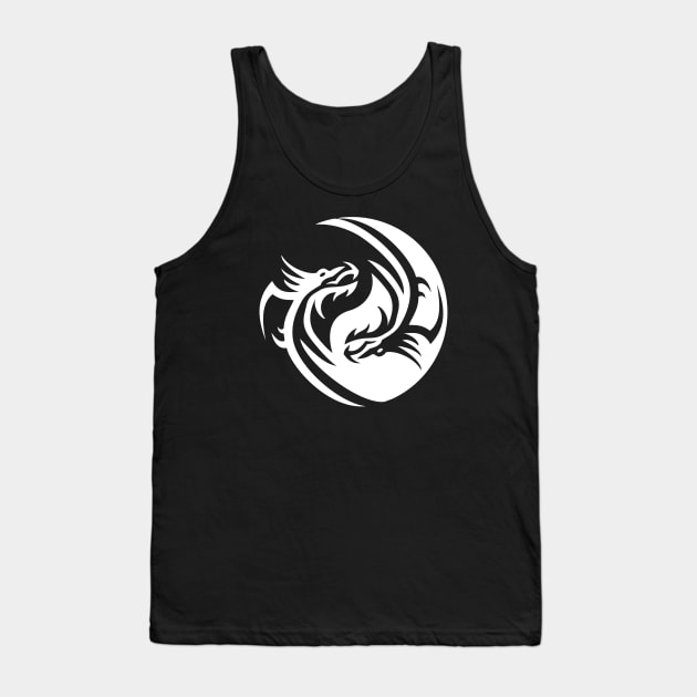 Yin Yang Dragons Symbol Cheeky Witch Tank Top by Cheeky Witch